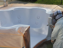 Piscine en fibre de verre